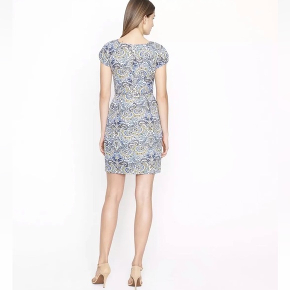 J. Crew Silk Dolores Dress Peacock Paisley - Picture 3 of 12